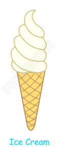 Icon of an ice cream - Adobe Stock - illustration