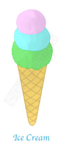 Icon of an ice cream - Adobe Stock - illustration