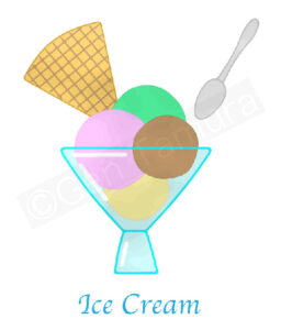 Icon of an ice cream - Adobe Stock - illustration