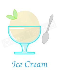 Icon of an ice cream - Adobe Stock - illustration