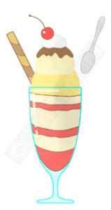 Icon of a parfait - Adobe Stock - illustration